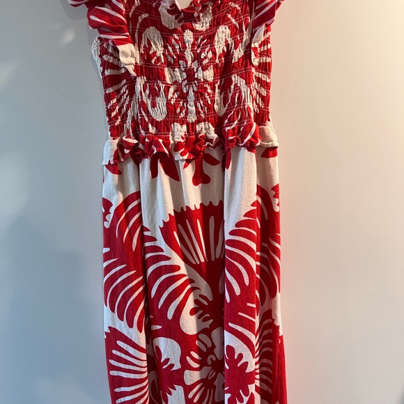 Sea Henrietta Print Smocked Dress size L - Picture 4 of 12